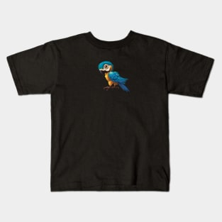 Blue and Gold Macaw T Shirt Kids T-Shirt